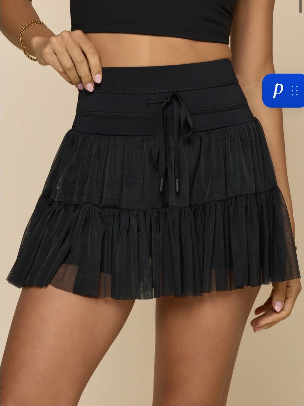 Popflex Pirouette Skort - Black - M